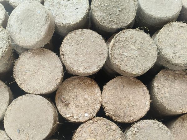 Compressed Coir Round Blocks