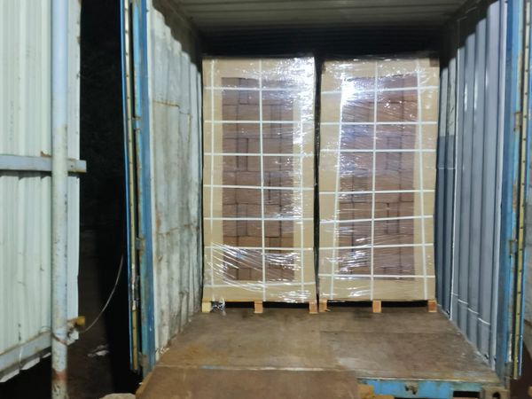 Container with Coco Peat Pallets